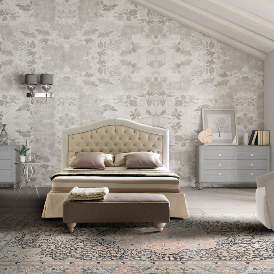 Pat matrimonial cu tapiterie Le Comfort, Dama